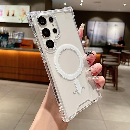 Étui de chargement magnétique transparent Samsung A34