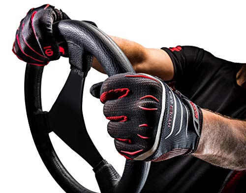 Sparco 002094 nrrs08 HyperGrip Gloves, Black/Red