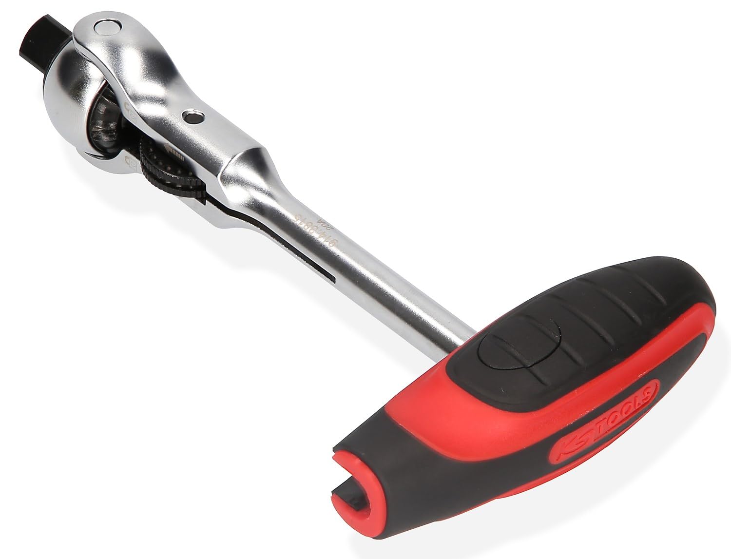KS Tools 914.1405 Cricchetto a testa snodabile con impugnatura mini a T MODIFIX da 1/4", 72 denti