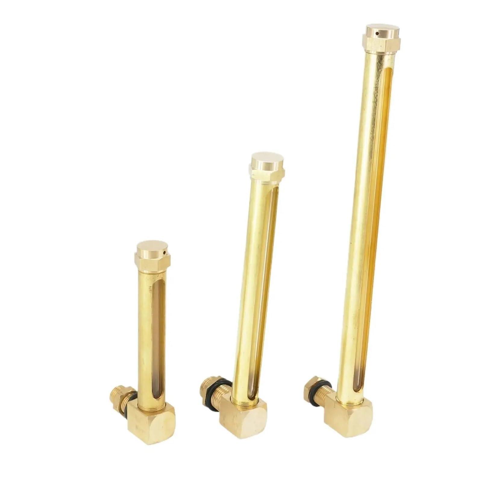 1 verre BSP 3/8" de longueur, 100 mm, indicateur de niveau d'huile liquide en laiton