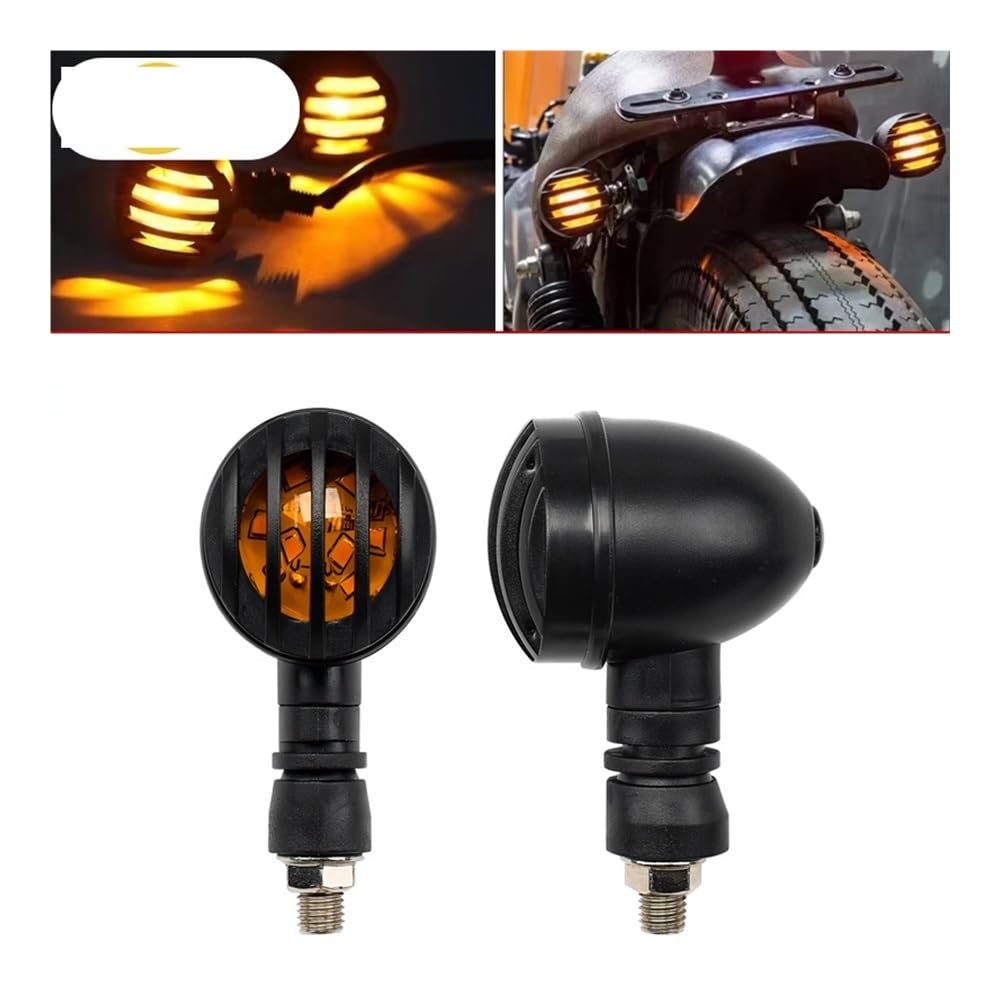 momt Clignotants Clignotants de moto vintage à LED 12 V, clignotants séquentiels pour, 2 pièces