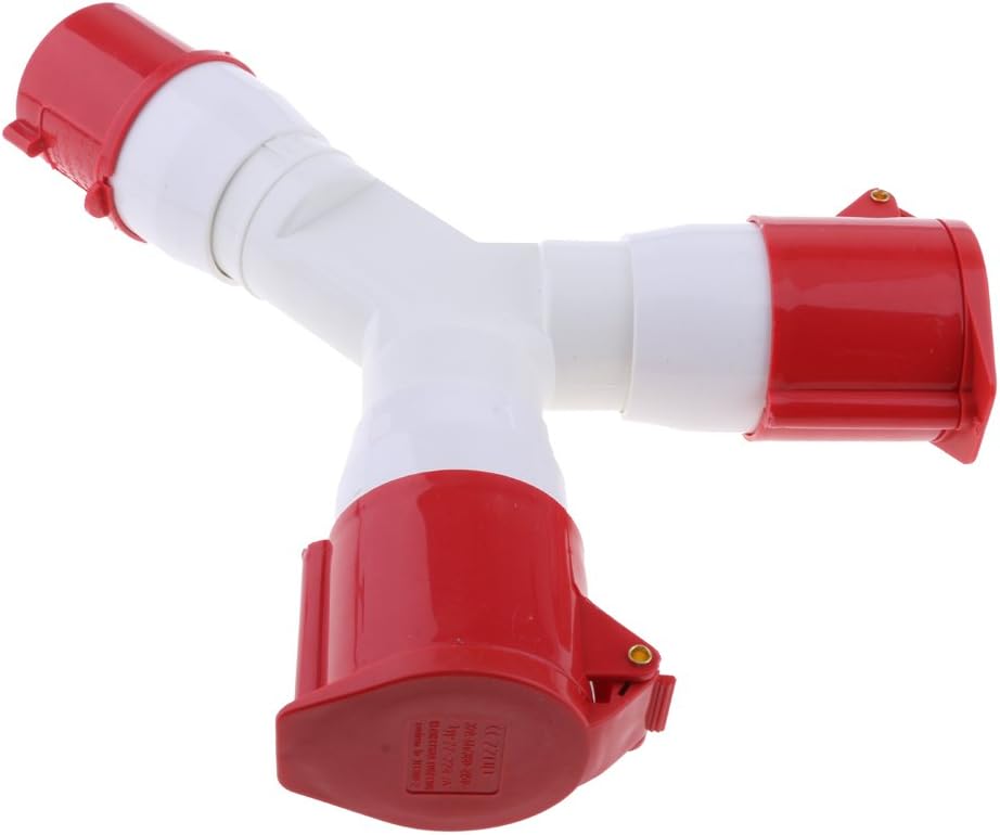 380v-415v 32a 4 Pin Industrial Socket Waterproof Connector 3 P + E Red