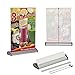 Vispronet Mini Table Top Retractable Banner Stands â€“ Fits 11.7in x 16.5in Banners - Includes 10 Banner Stands (Banners are not Included)
