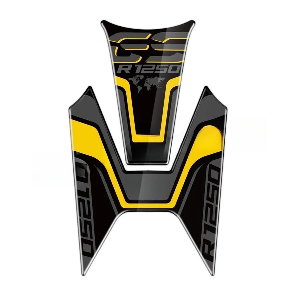 Rlqybiukt Tank Pad 002 Tank Pads For R1250gs R1250 Gs 2018-2023 40 Years Triple Black Motorcycle Fuel Tank Pad Stickers Protection Decals Accessories