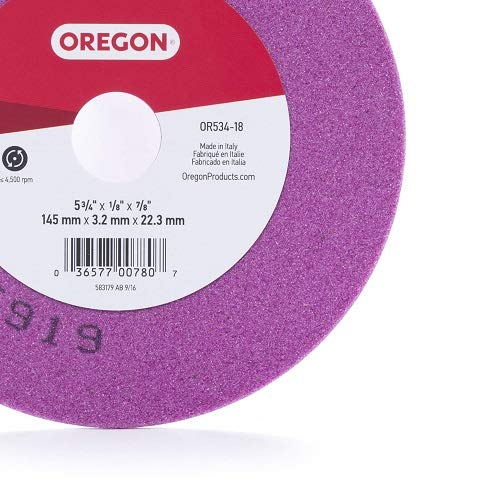 Oregon OR534-18A Schleifscheibe, 14,5 x 1/8 Zoll, Violett