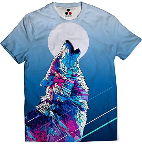 Image of STAND OUT All Over Printed Psychelic Trippy Animal T-Shirts