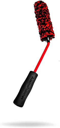 Adam's Polishes Cepillo de Detallado de Ruedas en Ángulo - Cepillo de Limpieza de Ruedas para Automóvil  Usar con Limpiador de Ruedas, Limpiador de