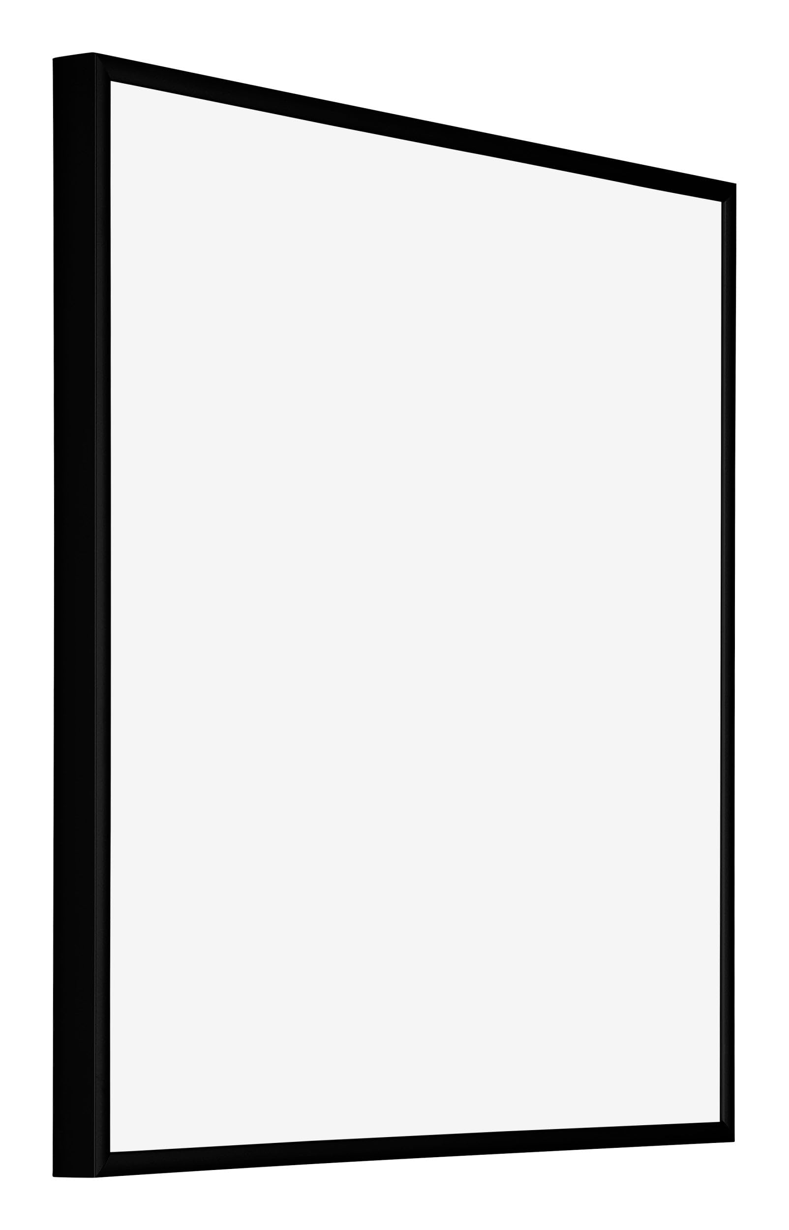 Cornice Decorativa Parete Alluminio Vetro Acryl Antiriflesso 45x45 cm Nero Opaco