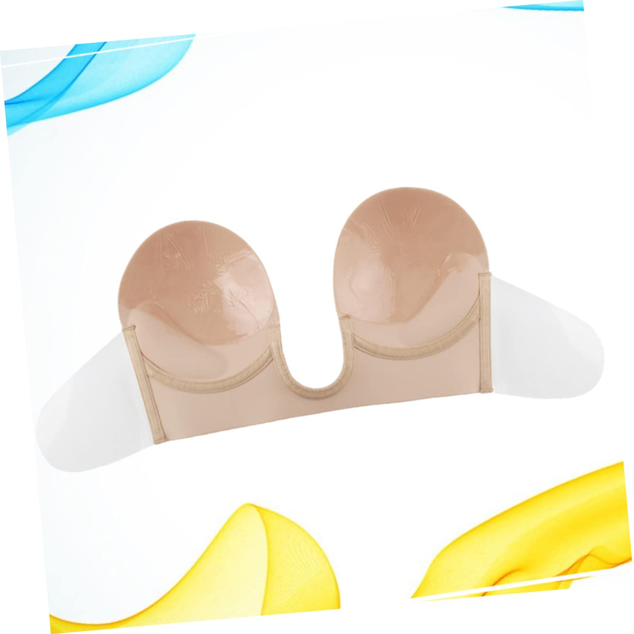 GALPADA 2piezas Cubrepezones Adhesivos Invisibles De Silicona para Mujeres Reutilizables Sin Tirantes Color Piel Vestidos De Espalda Descubierta y Outfits Bajo Corte
