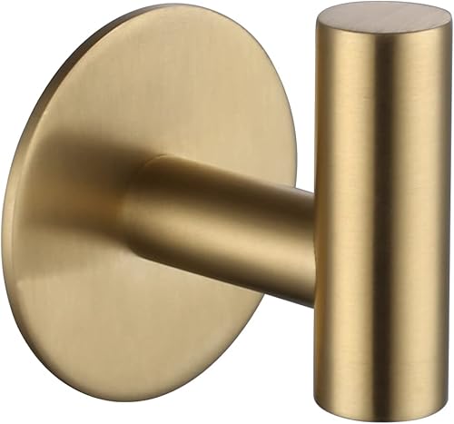 Miniatura 2 de ZWTNBFST Ganchos adhesivos de acero inoxidable 304 para bata, gancho pesado para baño, cocina, sala de estar, garaje, hotel, acabado cepillado, 2