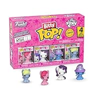 Funko Pop! Bitty: マイリトルポニー - ピンキーパイ レアリティ、トリクシー、ダーピー - 0.9インチ(2.2cm) - カートゥーンコレクタブル-ギフトアイデア - 積み重ね可能なディスプレイシェルフ付き