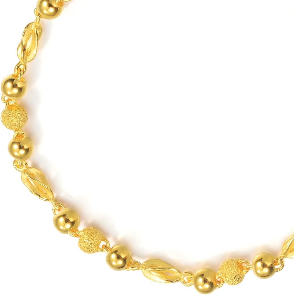 CHOW SANG SANG 999.9 24K Gold Essence Price-by-Weight Gold Bracelet for Women 20692B (Approx. 0.25tael (~9.35g), 5.7" (19 CM))