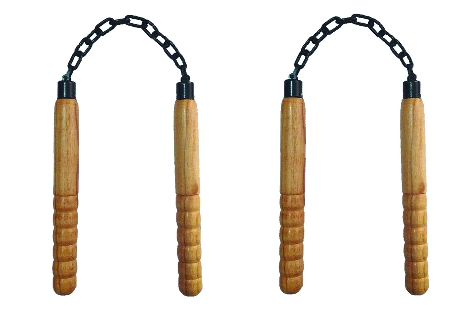 Spocco™ Pack of 2 | Wooden + Iron Chain Nunchaku (Karate Stick) Gymnastic Stick Wooden Nunchaku (Karate Stick) (B097JS6TB4) Amazon Price History, Amazon Price Tracker