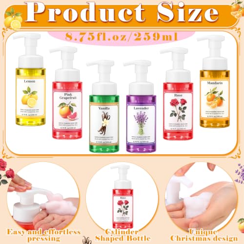 Image of 6 Pack Natural Citrus Scent Foaming Hand Soap with Pump, 8.75 Fl.oz
