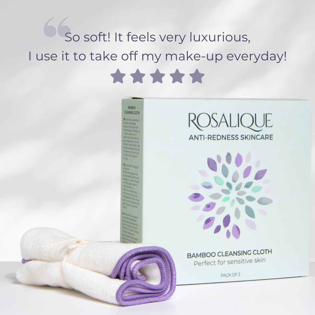 Rosalique Bamboo Cleansing Cloths (Set of 3) - Image 2