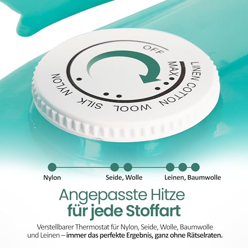 Emerio Bügeleisen Dampfbügeleisen, 2000 Watt, besonders gleitfähige Keramik-Bügelsohle, Selbstreinigung, Sprühwasserfunktion, Tropfstopp, Vertical Dampf, großzügiger 200ml Wassertank, SI-110298.4