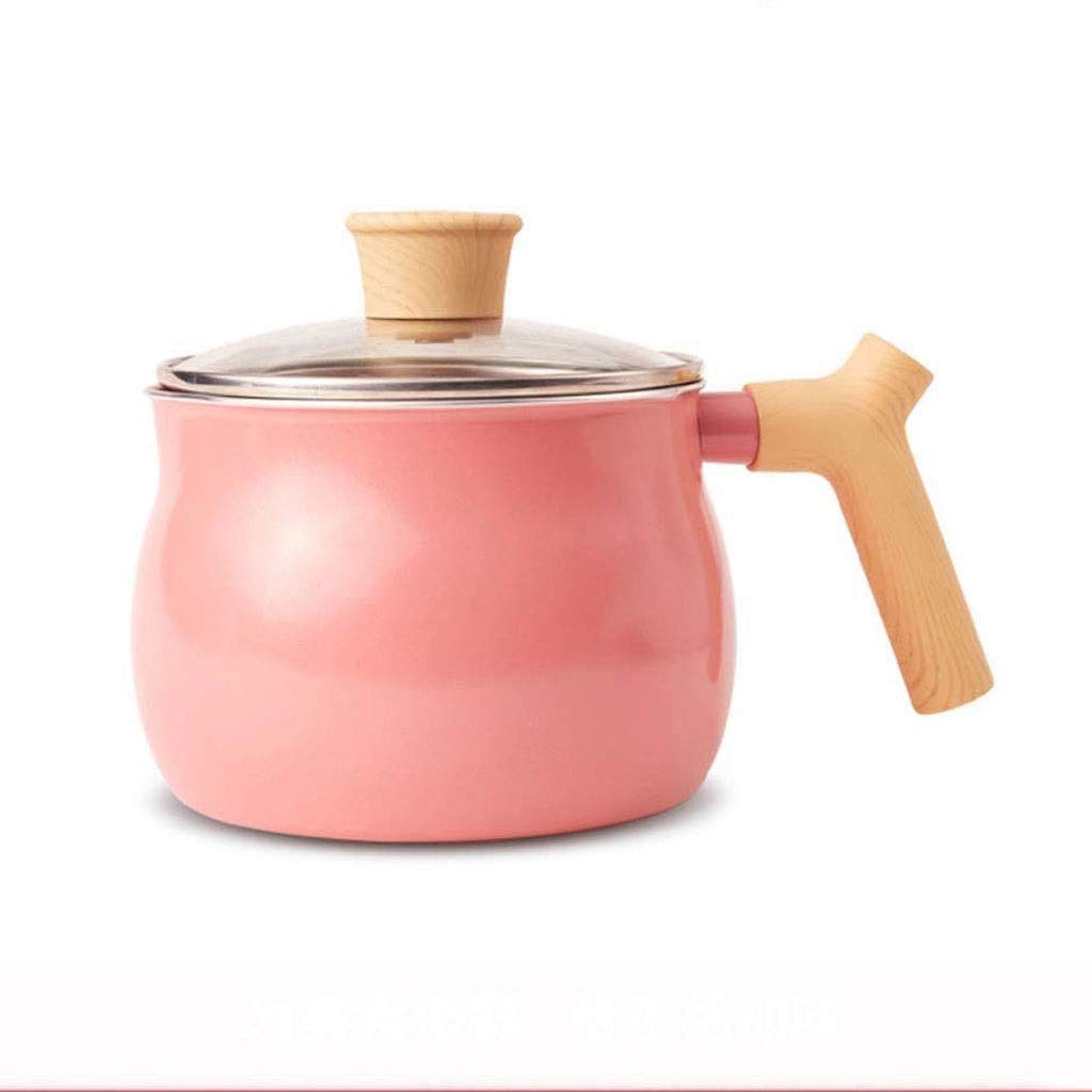 Wok de sopa antiadherente mini cazuela con tapa y mango para cocina diaria