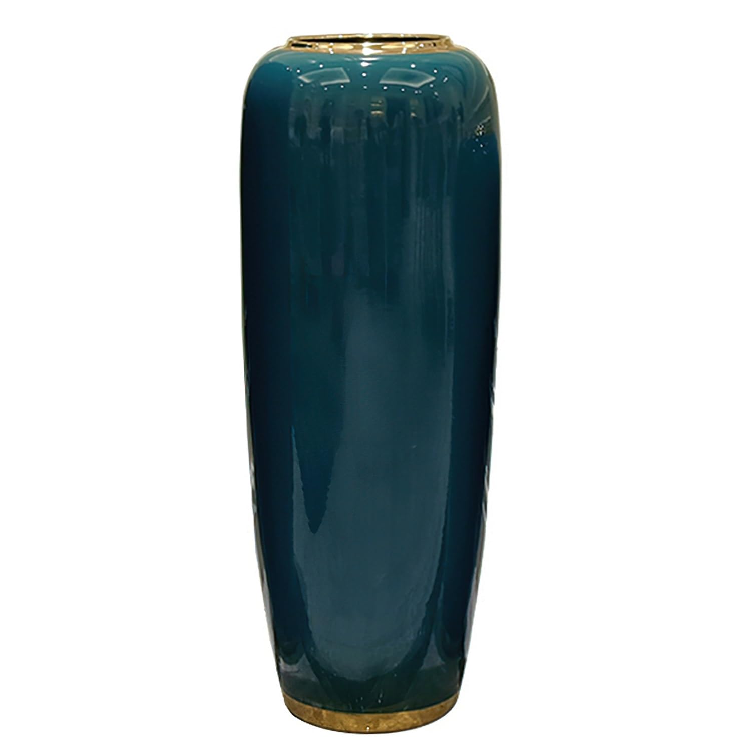 asdchZen Tall Floor Vase, 31.4 Inches/80Cm Large Floor Ceramic Flower Vase, Handmade Vase For Decorative Branches And Dried Flowers, Living Room, Office, Entryway, Wedding Gift,24x70cm