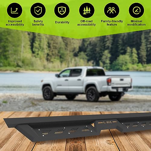 Estribos laterales para Chevy Silverado GMC Sierra 2019-2026 miniatura 3