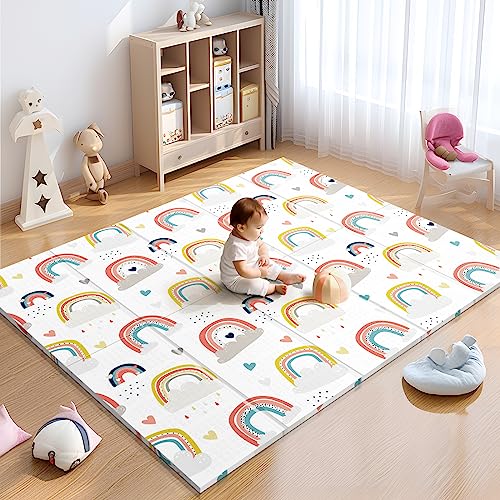 Baby Play Mat, 71x79 Inches Foldable Play Mat, NonToxic Waterproof