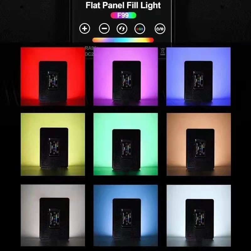 Image of GiftMax PM-26 11inch RGB LED Video Soft Light Panel, 30W for Studio Photography | Video Recording | Conference | YouTube,2700K-5700K CRI95+ | with Remote Control