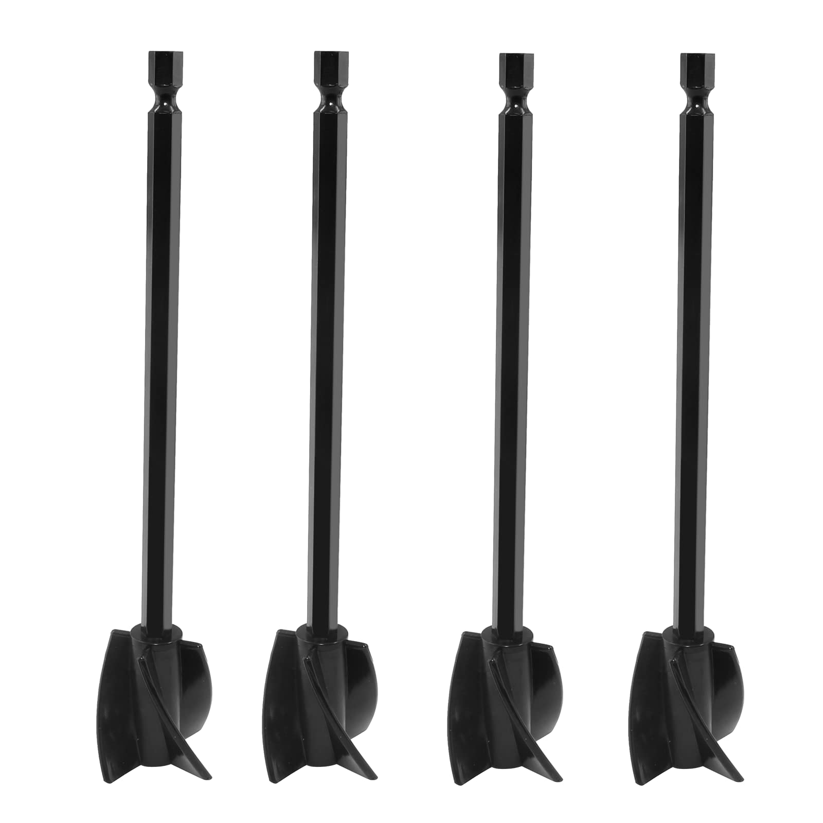 Litoexpe 4 Pcs Resin Mixer Paddles, Epoxy Resin Mixer Paddle Attachment for Powerful Mixing, Reusable Paint Stirrer Drill Attachment for Mixing Resin,