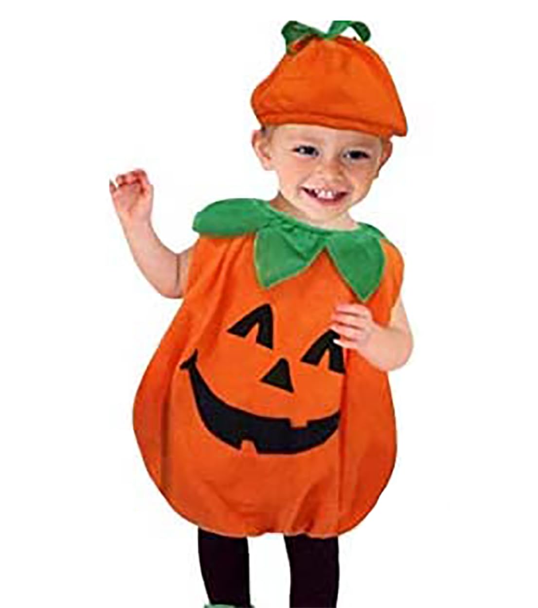 Pumpkin Vegetable Costume | Unisex Halloween Dress for Kids | Pumpkin Halloween Fancy dress Costume Fancy Dress for Children's Birthday & Any Occasion