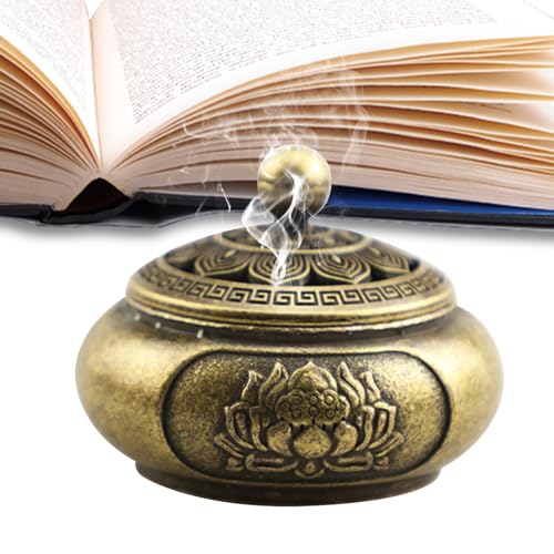 Doiyislem Soporte para incienso, aromaterapia para cenizas para incienso, objeto decorativo en forma de flor para aromaterapia en salón y dormitorio