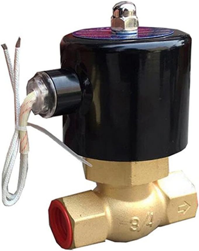 High Temperature 2way Water Steam Solenoid Valve Hot Water 1 Inch Orifice 22mm Normal Close Brass Valve(220 Volt)