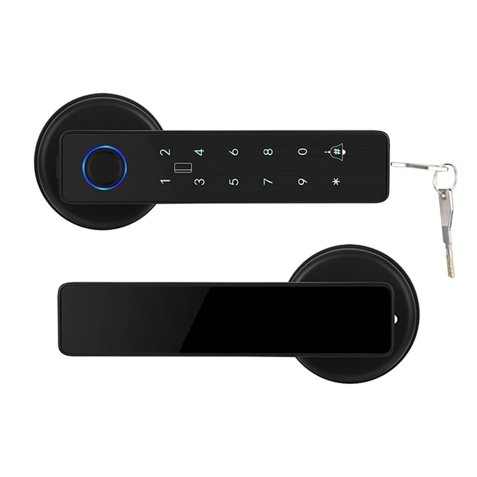 Arunasc Nero Door Locks Fingerprint Smart Lock Smart Door Knob Keyless Entry Biometric Door Lock For Home Office Hotel Security Smart