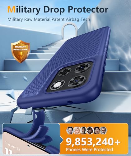 Image of FNTCASE for Moto G Stylus 2026 /2025 Case: Motorola G Stylus 2025 Case 14FT Military Grade Drop Protection with Screen Protector Shockproof Non-Slip Matte Dual Layer Phone Cover - 6.7 inch (Navy Blue)