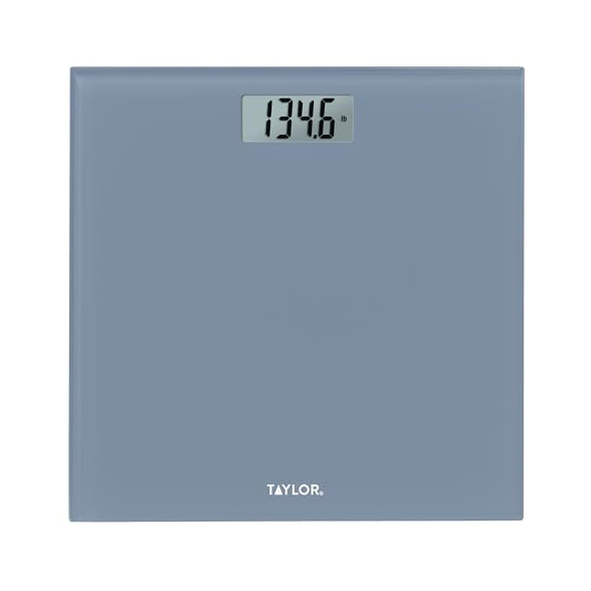 Taylor Digital Glass Bathroom Scale Slate Blue