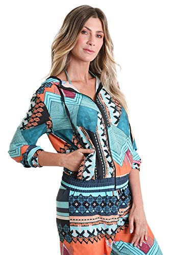 Jaqueta com Capuz Tulum - Azul G