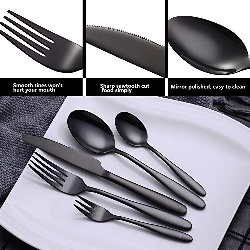 Velaze Bestekset, eersteklas bestek van roestvrij staal, inclusief eetlepels, dinervorken, dinermessen, taartvorken en… - Image 5