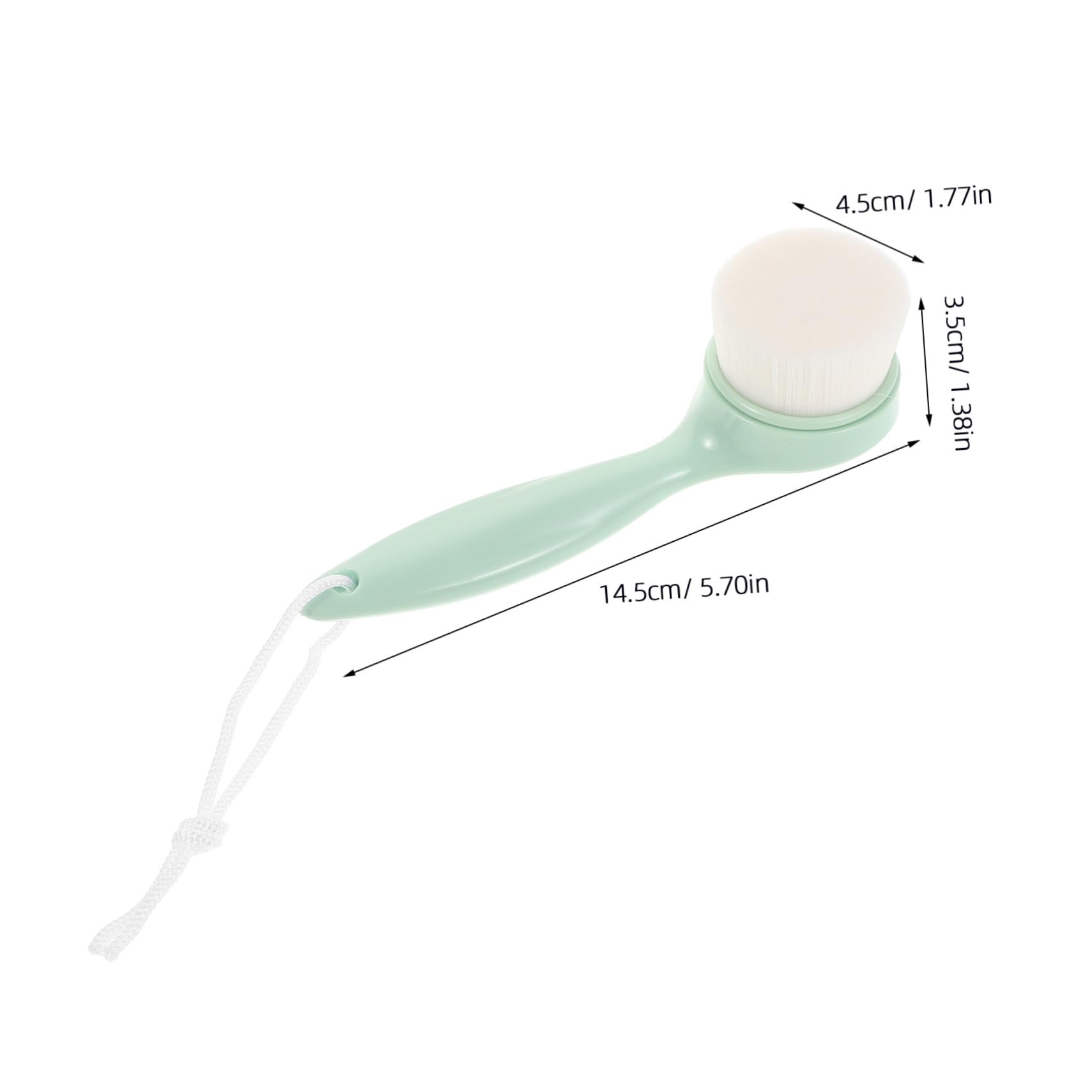 WEKADRIN Facial Clean Brush Makeup Brush Extended Handle Soft Bristles Face Scrubber for Women