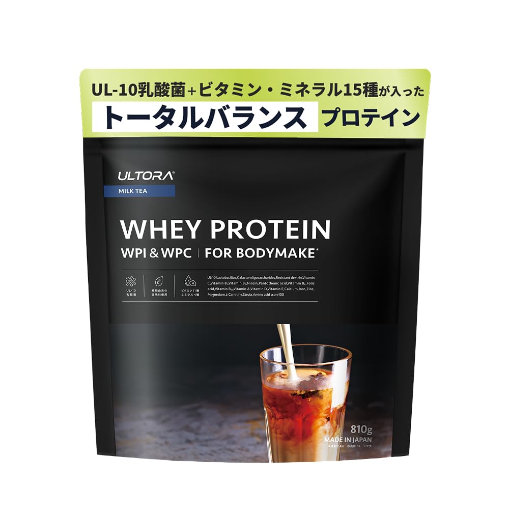 Amazon | ULTORA ウルトラ ホエイ プロテイン 810g WPI & WPC 人工甘味