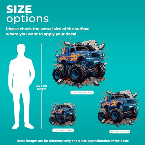 Vinilo decorativo CRYPTONITE Monster Truck 40" x 35" miniatura 2