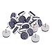 Acouto Furniture Felt Pads Nail on 20PcsSet 20mm Furniture Floor Felt Nail Pad Chair Table Leg Protector Heavy Duty Pad Chair Sliders Tools & Home Impr (White)
