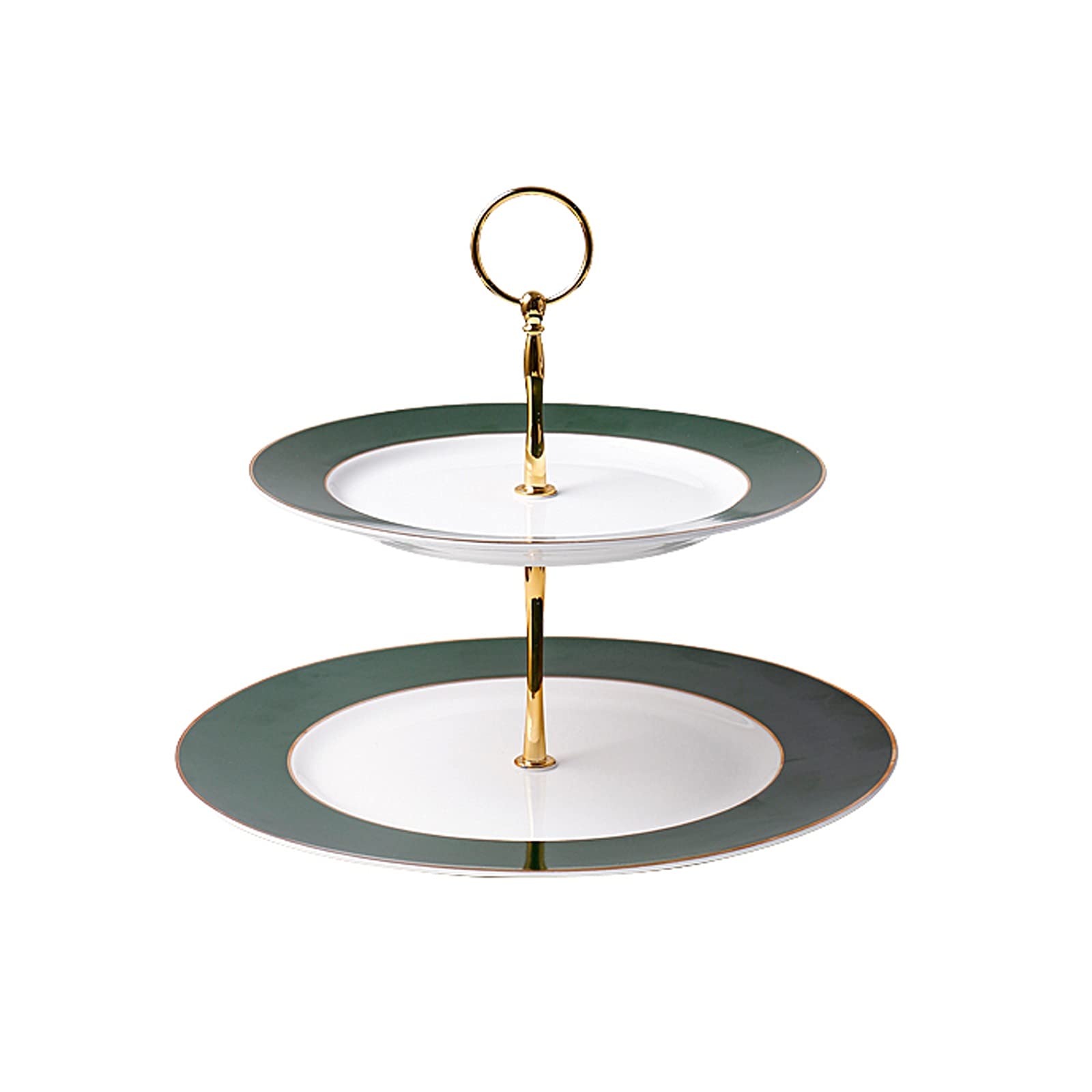 JFGCTYHXY Cake stands, 2-layer Detachable Dessert Table Cake Display Stand Afternoon Tea Tray