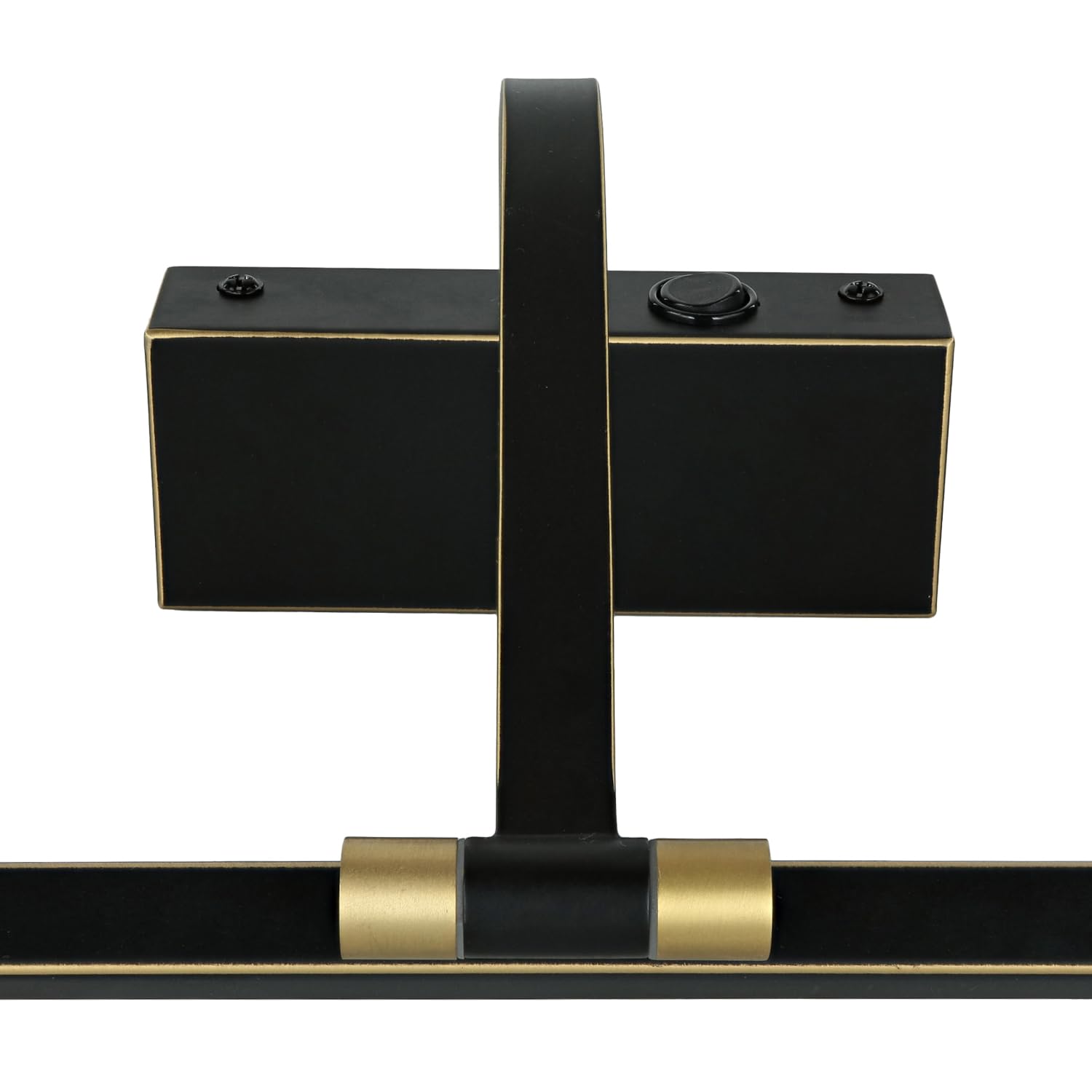 Lámpara cuadro LED grande 70 cm de largo en negro-oro antiguo 3000 K 963 lm regulable metal Art Nouveau lámpara cuadro salón