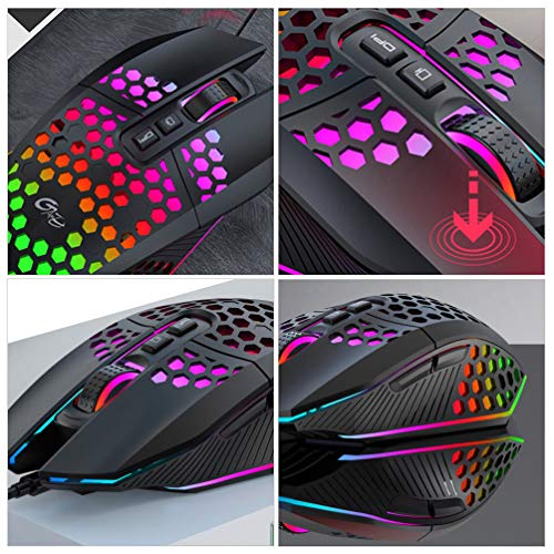 Mobestech Mouse Doméstico Fio para Jogos Mouse Dpi Ajustável Mouse para Computador Mouse Rgb Mouse P
