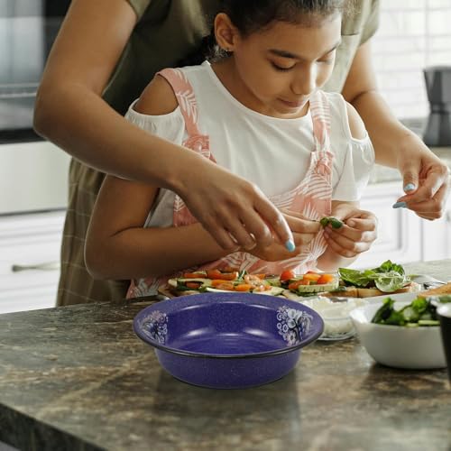 Bol à soupe bleu vintage pour vos repas et tâches ménagères quotidiennes - 6