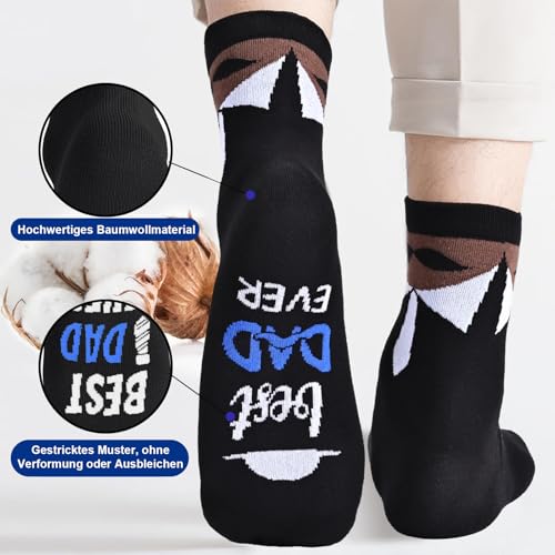 Grappige sokken voor vaders, vaderdag, antislip, 70-80e verjaardag, verjaardagscadeau voor papa, heren, mannen, geschenken, aanstaande papa, opa, grappig cadeau, cadeau-ideeën - Afbeelding 5