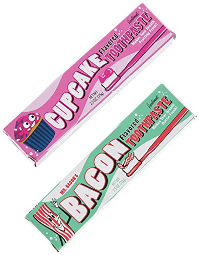 Cupcake AND Bacon Toothpaste (2 pack: 1 of each)