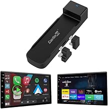 Wireless CarPlay Adapter 3-in-1︱Designed for TV Sticks︱for Wired CarPlay Cars︱Support converting Wired CarPlay to Wireless CarPlay & Android Auto︱Support HDMI Port Fir e TV Sticks inputting