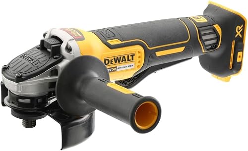 DEWALT 18v XR 115mm Paddle Switch Grinder - Bare Unit in Yellow and Black