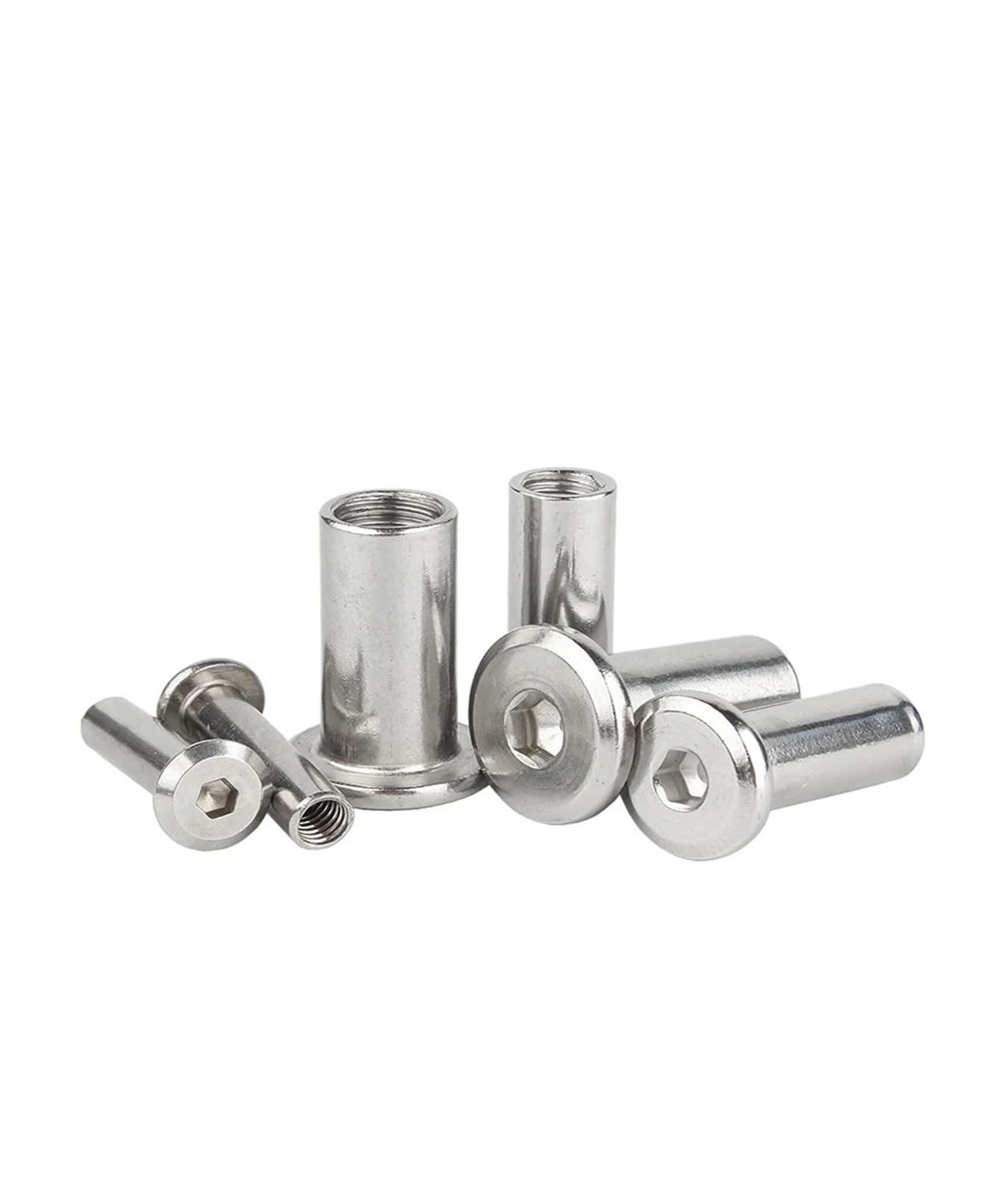 Large Flat Hex Hexagon Socket Head Furniture Rivet Connector