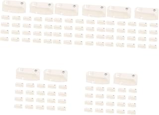 Hemoton 125 Pcs Light Buckle Home Ceiling Lamp Supplies Hanger Rack Stand Ceiling Lamp Rotary Buckle Clip Clothes Hanger Stand Coat Hanger Stand Led White to Rotate Lamps Thicken Plastic