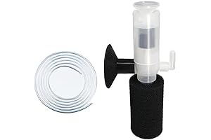Upgraded Mini Aquarium Filter Air Driven Sponge Filter for Small Fish Tank 0.5-5 Gallon