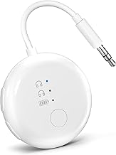Avantree SoundJet R1 – 25Hr Airplane Bluetooth Adapter for All AirPods (Pro/Max) with Qualcomm Chipset & aptX Adaptive, Wireless Audio Transmitter for Flight Travel, Works with Bose & Other Headphones